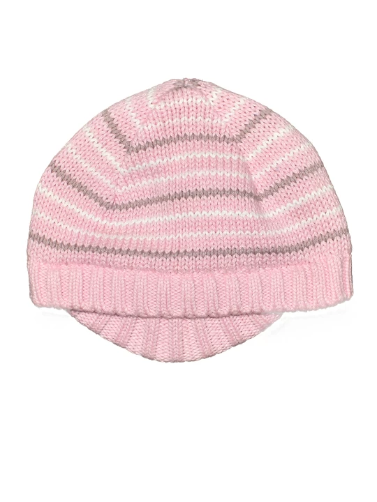 "Пастелни Райета: Детска Шапка 'Розово Съкровище' за Момиче "Пастелни Райета: Детска Шапка 'Розово Съкровище' за Момиче