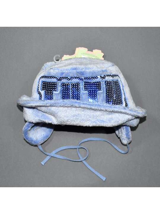 Синя Зимна Приказка: Детска Топла Шапка Звезден Блясък Синя Зимна Приказка: Детска Топла Шапка Звезден Блясък