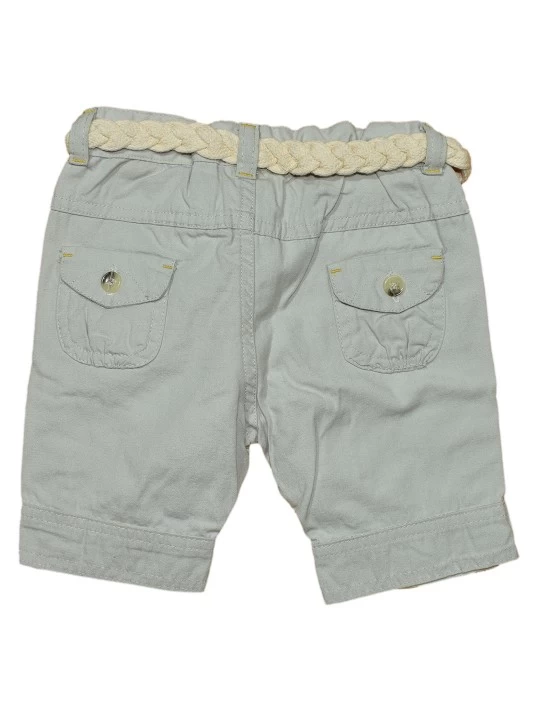 Елегантни къси панталонки за бебе момиче с коланче Елегантни къси панталонки за бебе момиче с коланче