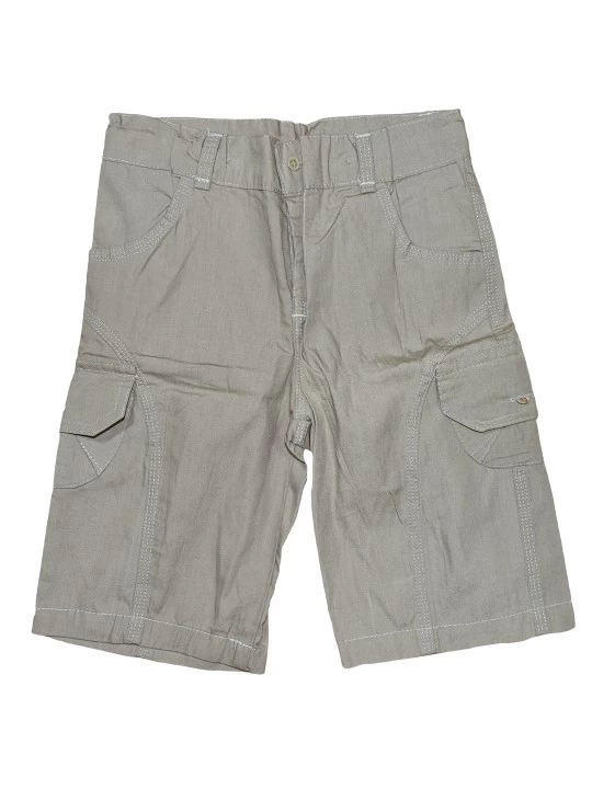 Детски къси панталнки със странични джобове в бежово Детски къси панталнки със странични джобове в бежово