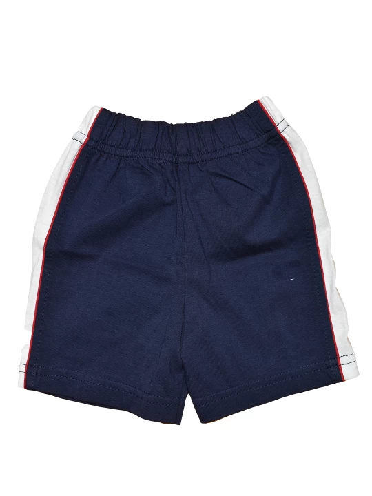 Къси бебешки панталонки за момче в тъмно синьо