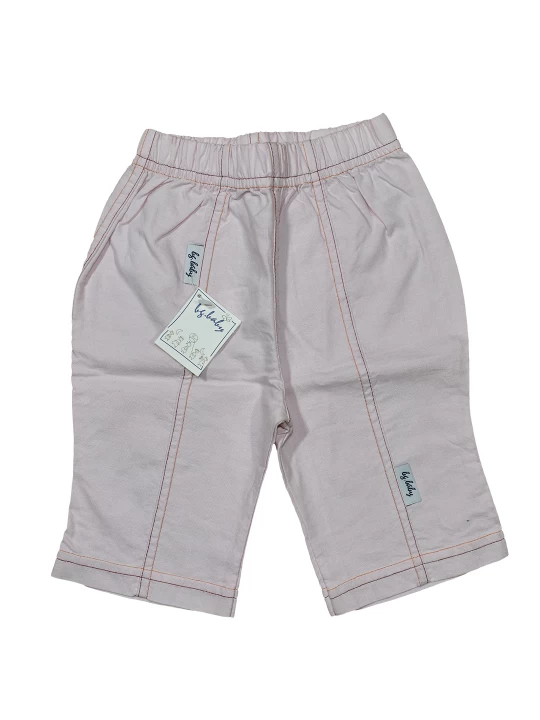 Бебешки къси панталонки за момиче в светло розово