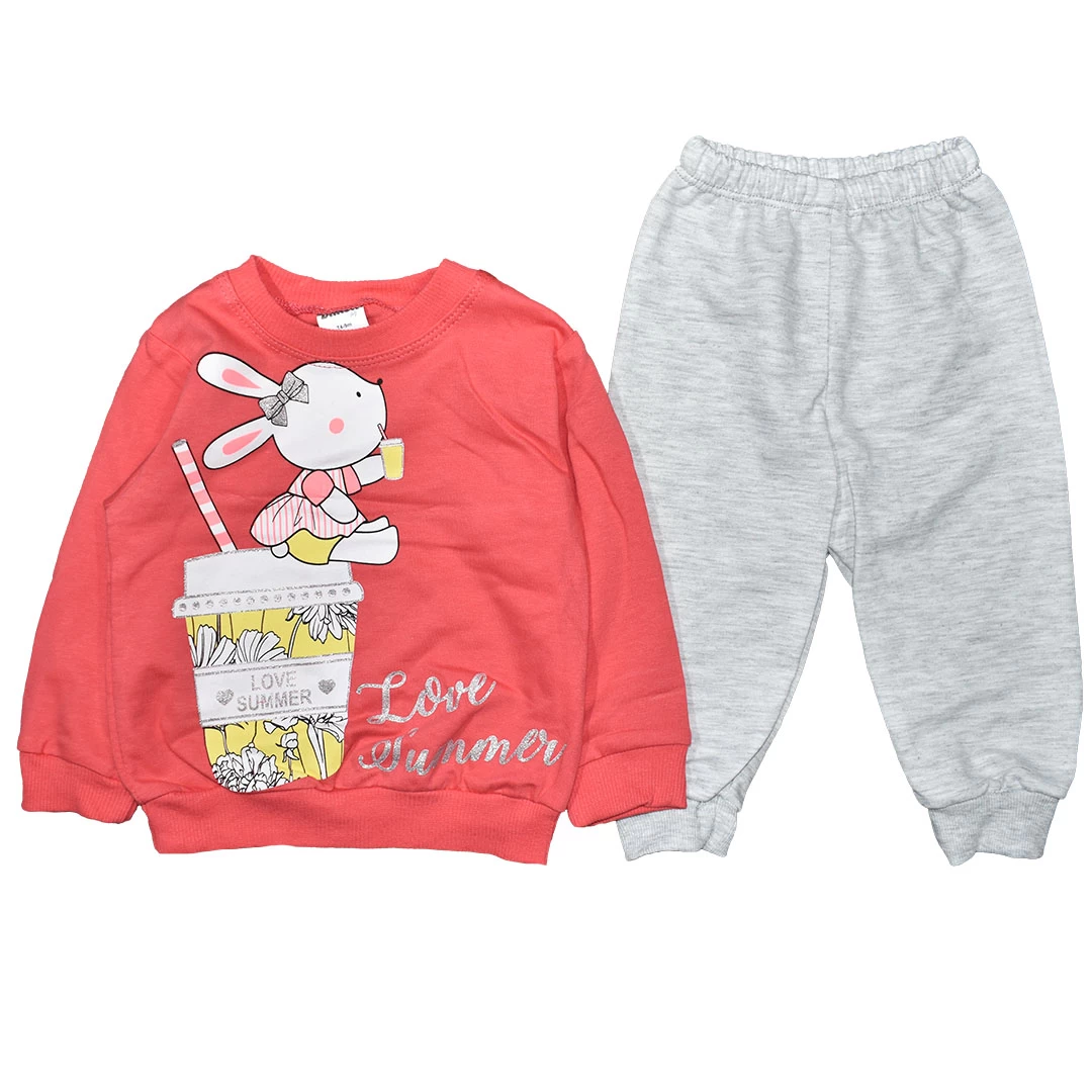 Сладка бонбонена Нежност: Памучен Бебешки Комплект за Момиче Сладка бонбонена Нежност: Памучен Бебешки Комплект за Момиче