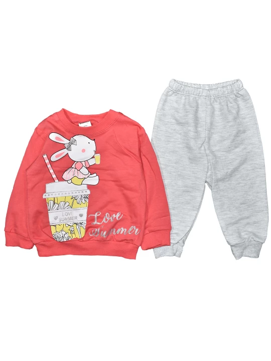 Сладка бонбонена Нежност: Памучен Бебешки Комплект за Момиче Сладка бонбонена Нежност: Памучен Бебешки Комплект за Момиче