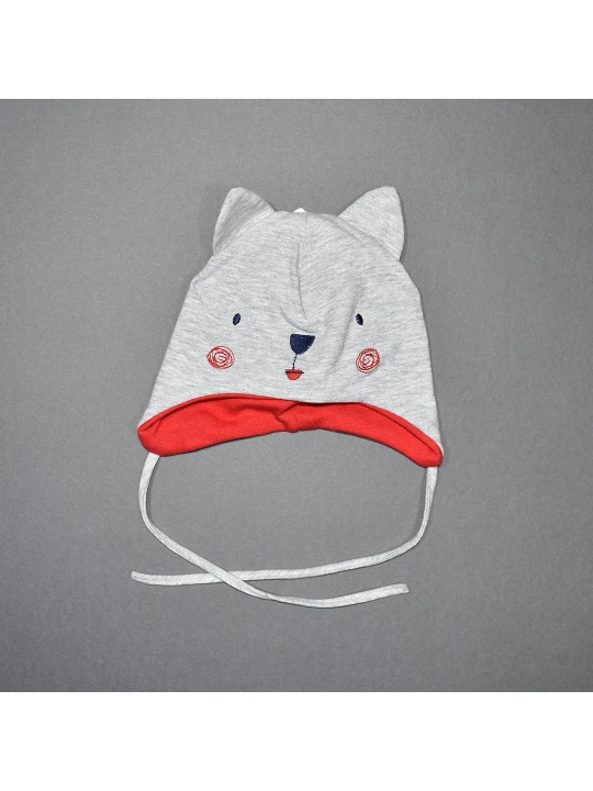 Шарена Бебешка Шапка с Ушички за Момче Шарена Бебешка Шапка с Ушички за Момче