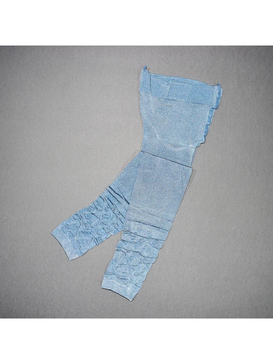 Светлосин чорапогащников клин с елегантен шар за момичета - 40 den