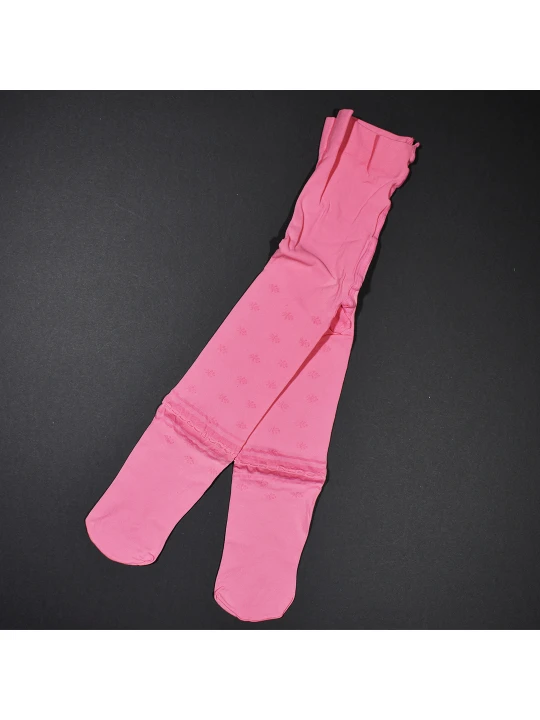 Розов чорапогащник за момичета с деликатни мотиви - 40 den Розов чорапогащник за момичета с деликатни мотиви - 40 den