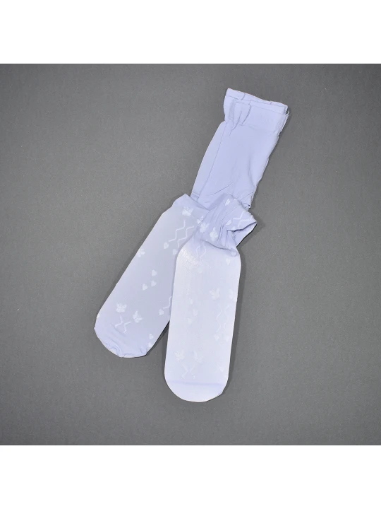 Нежно виолетов чорапогащник с игриви мотиви за момичета - 30 den Нежно виолетов чорапогащник с игриви мотиви за момичета - 30 den