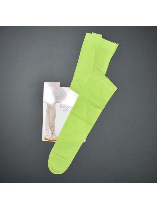 Светлозелен чорапогащник за момичета с игриви точки - 40 den Светлозелен чорапогащник за момичета с игриви точки - 40 den