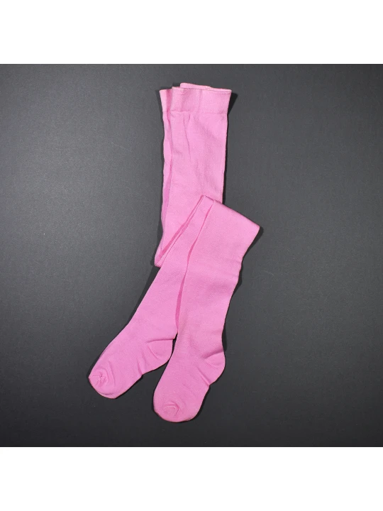 Детски чорапогащник за момиче Плътен в розово Детски чорапогащник за момиче Плътен в розово
