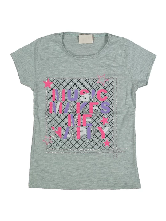 Памучна тениска за момиче Памучна тениска за момиче