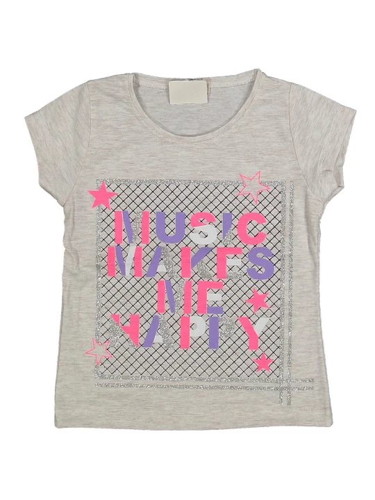 Памучна тениска за момиче Памучна тениска за момиче