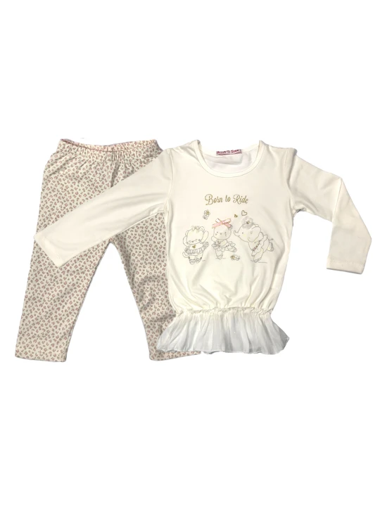 Памучен детски комплект за момиче Памучен детски комплект за момиче