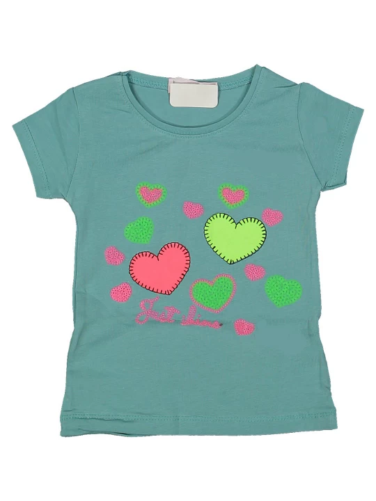 Памучна тениска за момиче Памучна тениска за момиче