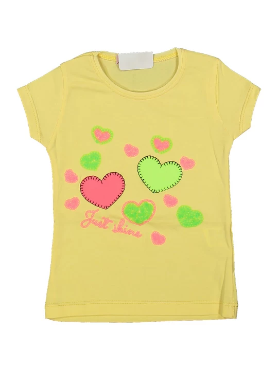 Памучна тениска за момиче Памучна тениска за момиче