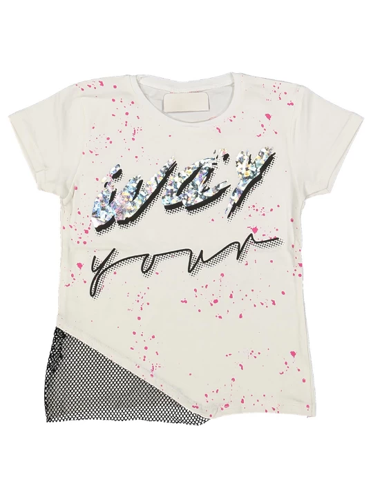 Памучна тениска за момиче