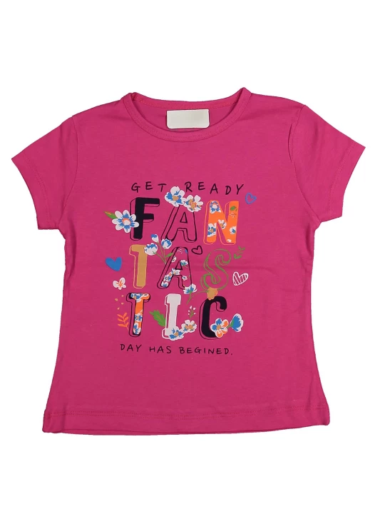 Памучна тениска за момиче Памучна тениска за момиче