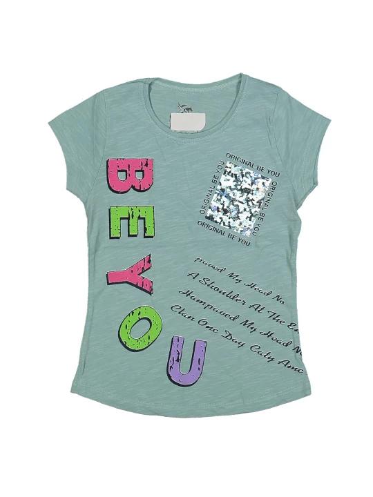 Памучна тениска за момиче Памучна тениска за момиче