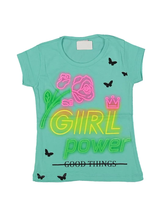 Памучна тениска за момиче Памучна тениска за момиче