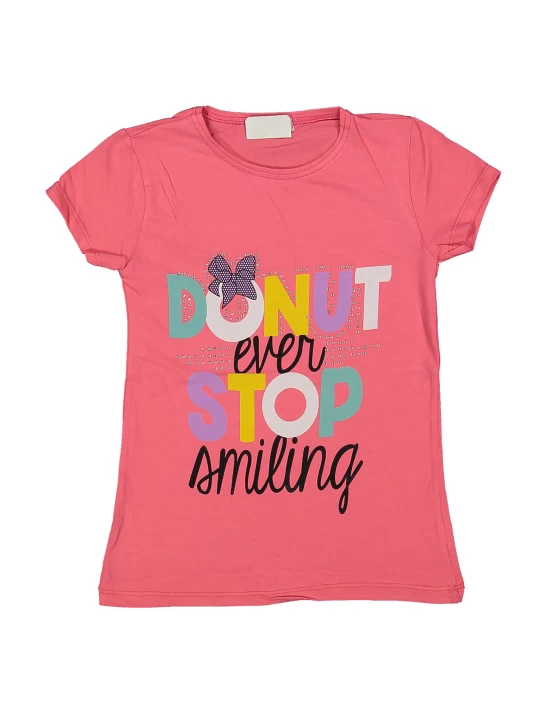 Памучна тениска за момиче Памучна тениска за момиче