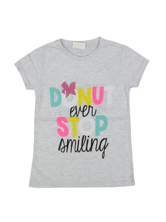 Памучна тениска за момиче Памучна тениска за момиче