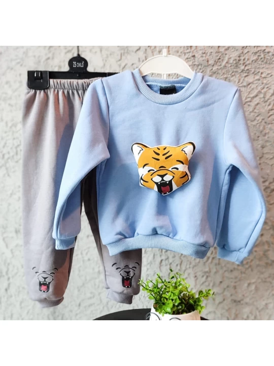 Забавен Ватиран Бебешки Комплект с 3D Тигър Забавен Ватиран Бебешки Комплект с 3D Тигър