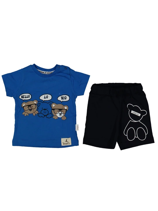 Бебешки летен комплект за момче от 2 части Бебешки летен комплект за момче от 2 части