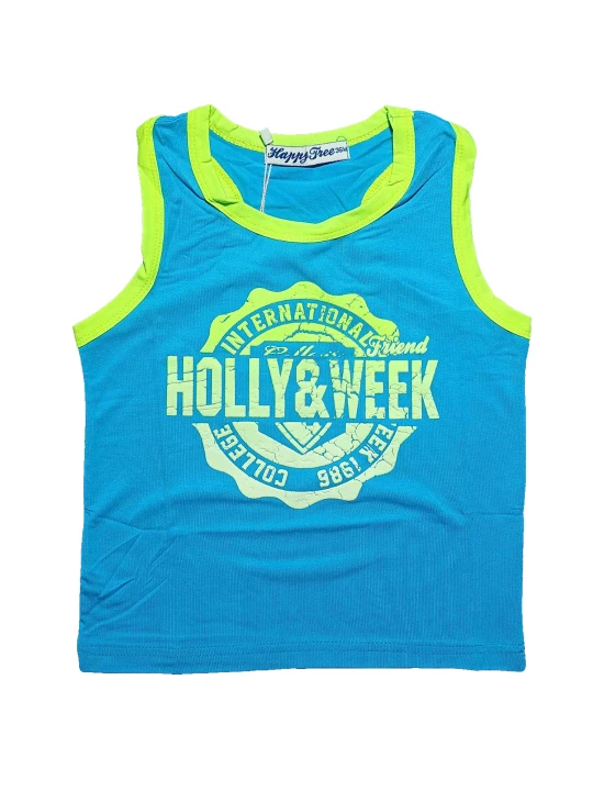 Детски летен потник за момче 100% памук Детски летен потник за момче 100% памук