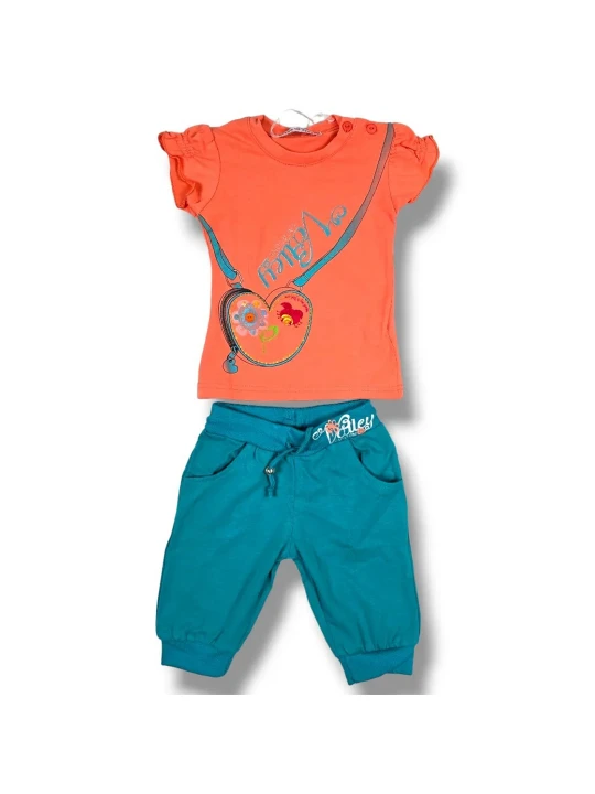 Бебешки летен комплект за момиче Бебешки летен комплект за момиче
