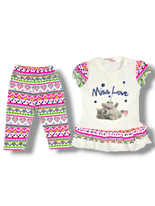 Бебешки летен комплект за момиче Бебешки летен комплект за момиче