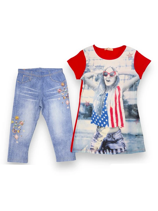 Детски летен комплект за момиче Детски летен комплект за момиче