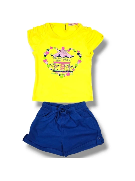 Бебешки летен комплект за момиче Бебешки летен комплект за момиче