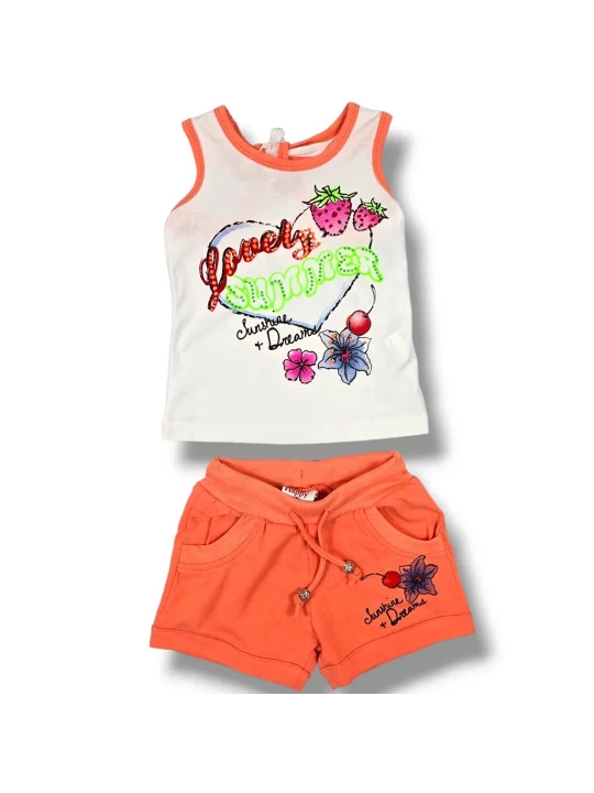 Бебешки летен комплект за момиче Бебешки летен комплект за момиче