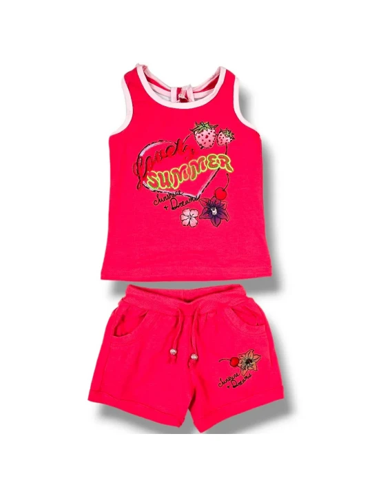 Бебешки летен комплект за момиче Бебешки летен комплект за момиче