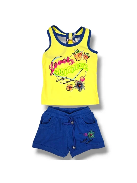 Бебешки летен комплект за момиче Бебешки летен комплект за момиче