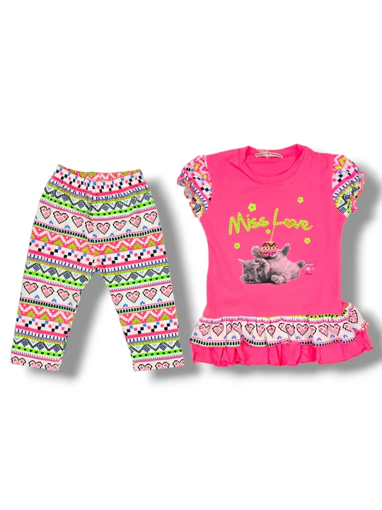 Бебешки летен комплект за момиче Бебешки летен комплект за момиче