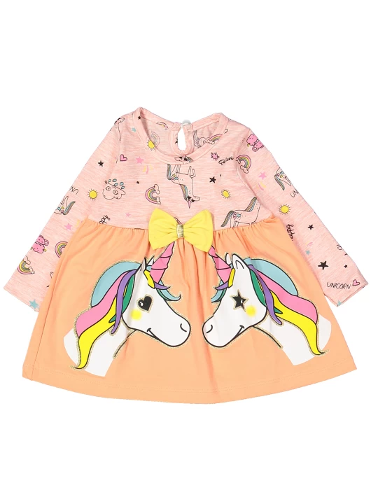Рокля за бебе момиче с еднорог Рокля за бебе момиче с еднорог