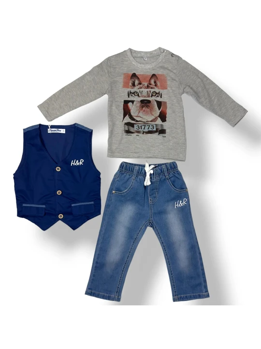 Детски комплект от 3 части за момче Детски комплект от 3 части за момче
