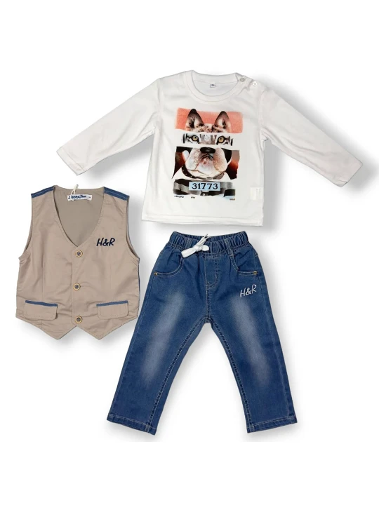 Детски комплект от 3 части за момче Детски комплект от 3 части за момче