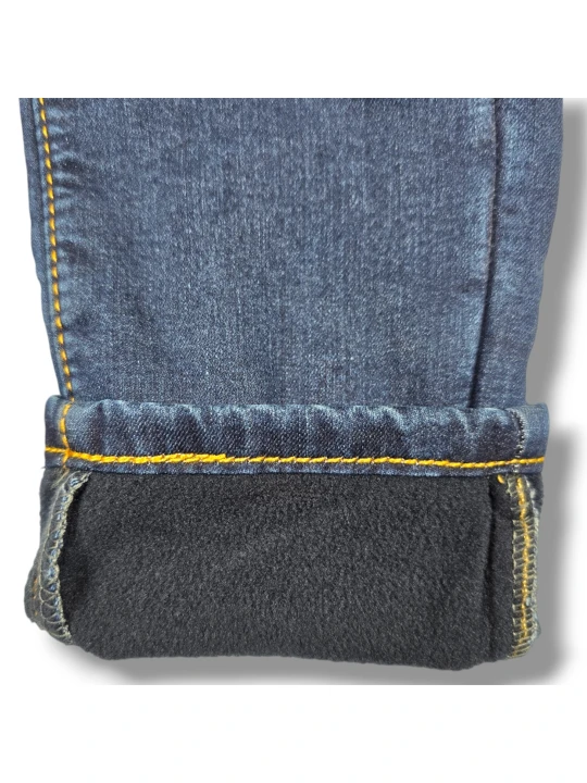 Ватирани детски дънки за момиче меки и комфортни Ватирани детски дънки за момиче меки и комфортни