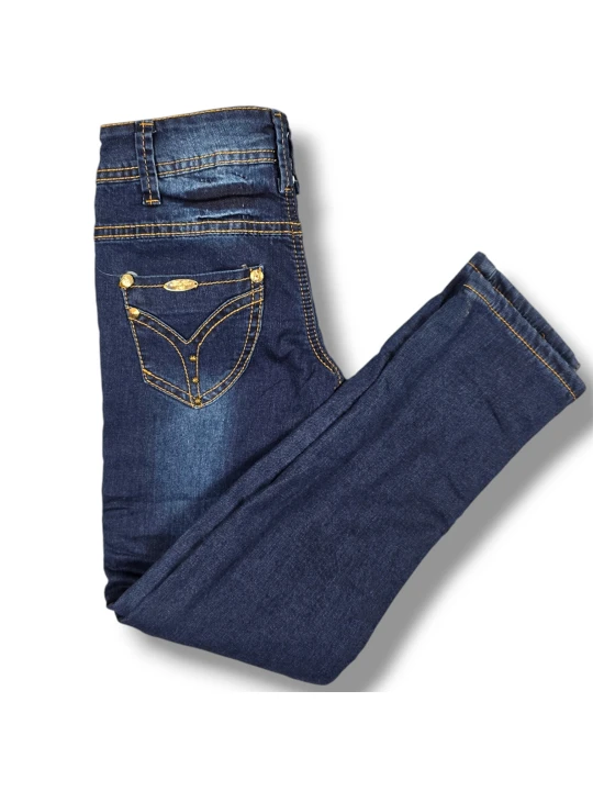 Ватирани детски дънки за момиче меки и комфортни Ватирани детски дънки за момиче меки и комфортни