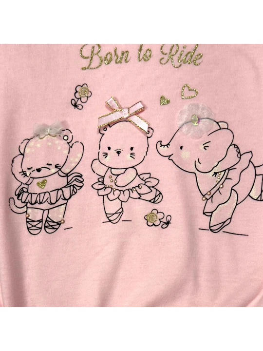 Памучен детски комплект за момиче Памучен детски комплект за момиче