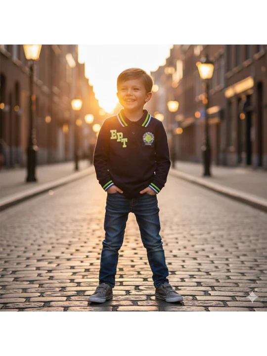 Памучна детска блуза за момче Памучна детска блуза за момче