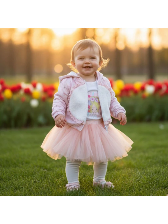 Комплект с дълъг ръкав за момиче Комплект с дълъг ръкав за момиче