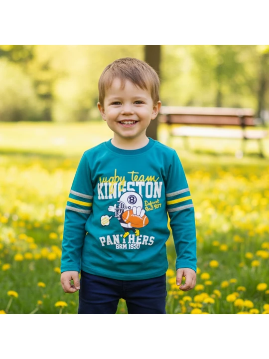 Детска блуза с лека вата за момче Детска блуза с лека вата за момче