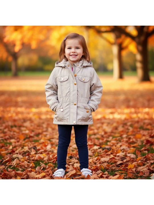 Градска Елегантност: Шлифер за Момиче в Светлобежово Градска Елегантност: Шлифер за Момиче в Светлобежово