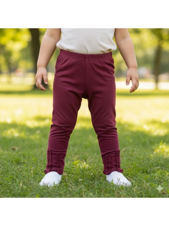 "Бордо Романтика" - Елегантен Бебешки Клин за Момичета "Бордо Романтика" - Елегантен Бебешки Клин за Момичета