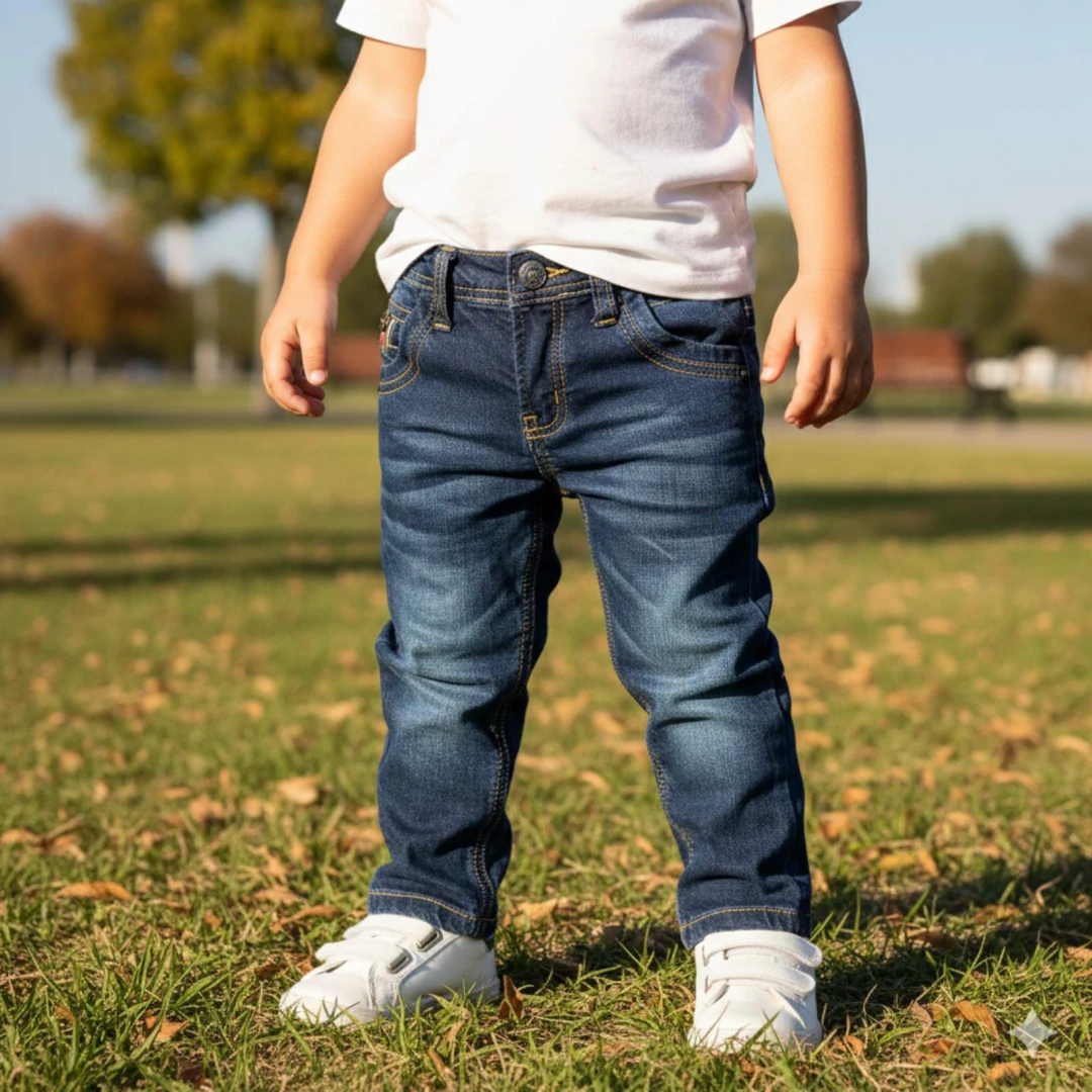 Ватирани детски дънки за момче