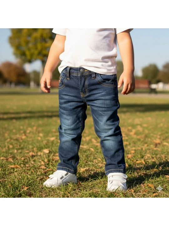 Ватирани детски дънки за момче