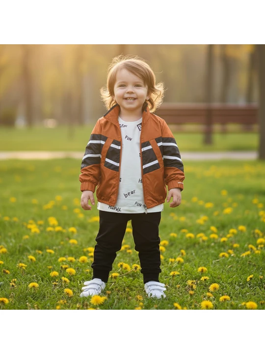 Бебешки Комплект "Пустинни Приключения" с Яке и Панталони - 3 Части Бебешки Комплект "Пустинни Приключения" с Яке и Панталони - 3 Части
